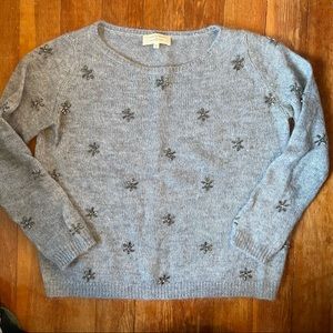 SEZANE Rhinestone Wool Sweater Sz.S
